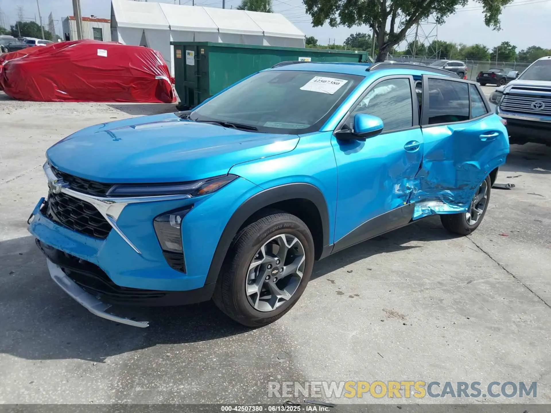 2 Photograph of a damaged car KL77LHEP4SC203207 CHEVROLET TRAX 2025