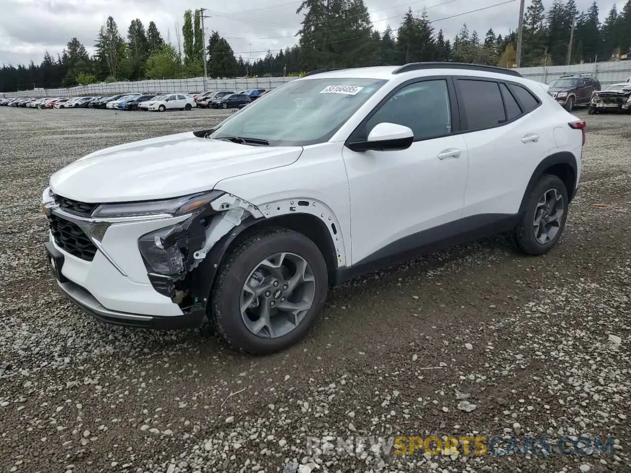 1 Photograph of a damaged car KL77LHEP8SC037239 CHEVROLET TRAX 2025