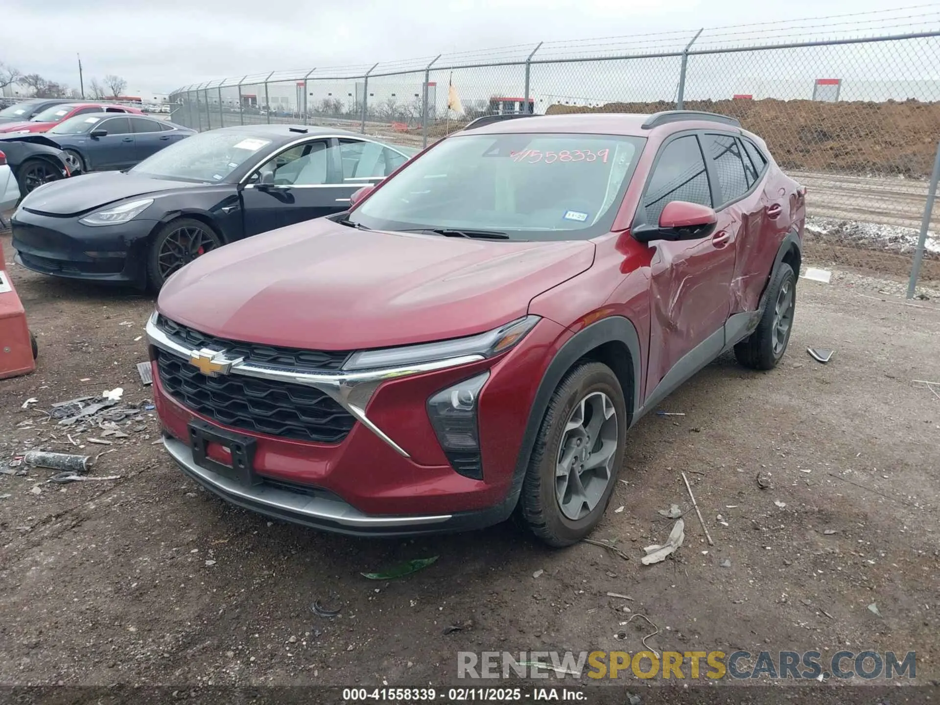 2 Photograph of a damaged car KL77LHEP8SC074582 CHEVROLET TRAX 2025