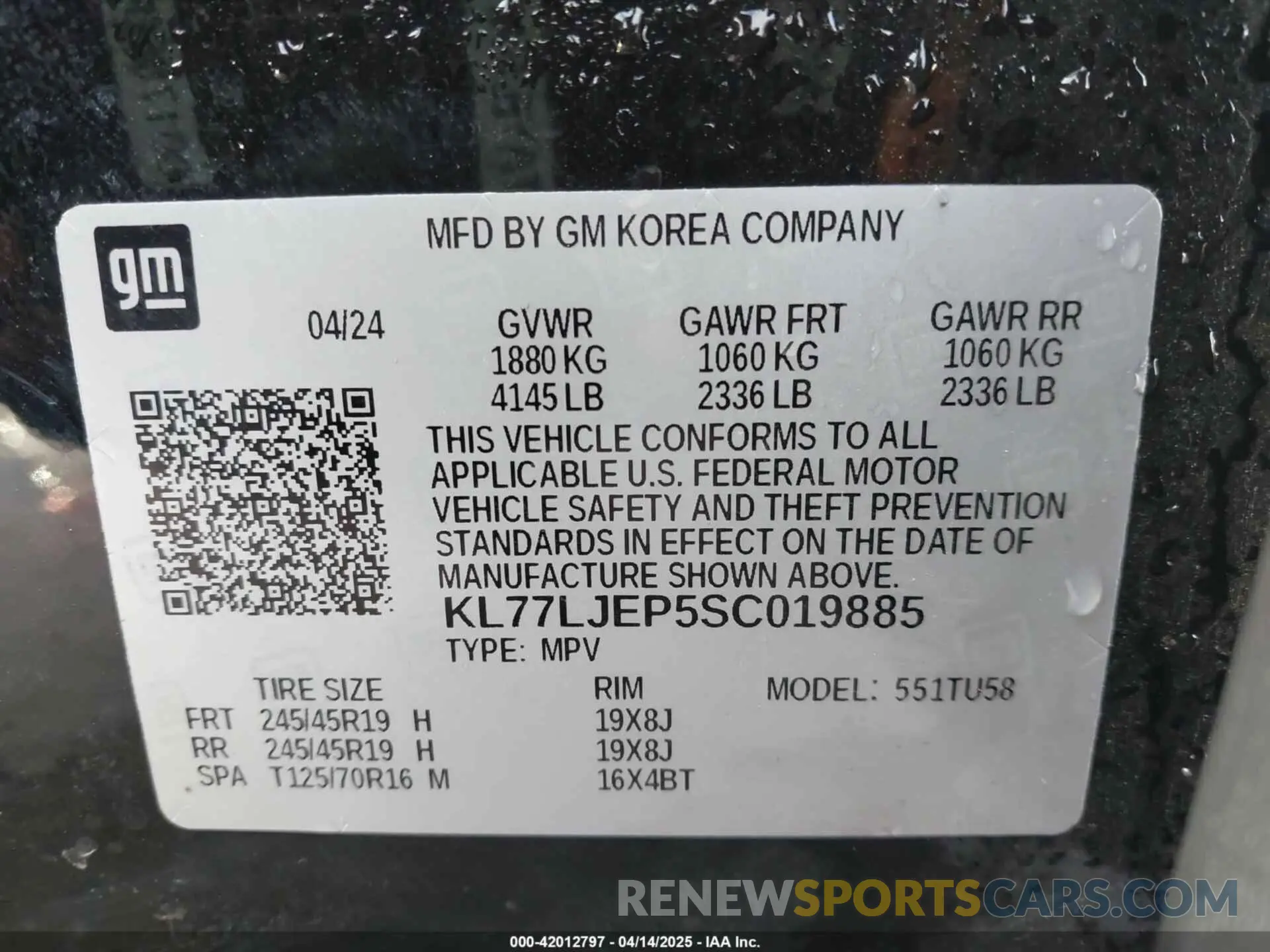 9 Photograph of a damaged car KL77LJEP5SC019885 CHEVROLET TRAX 2025