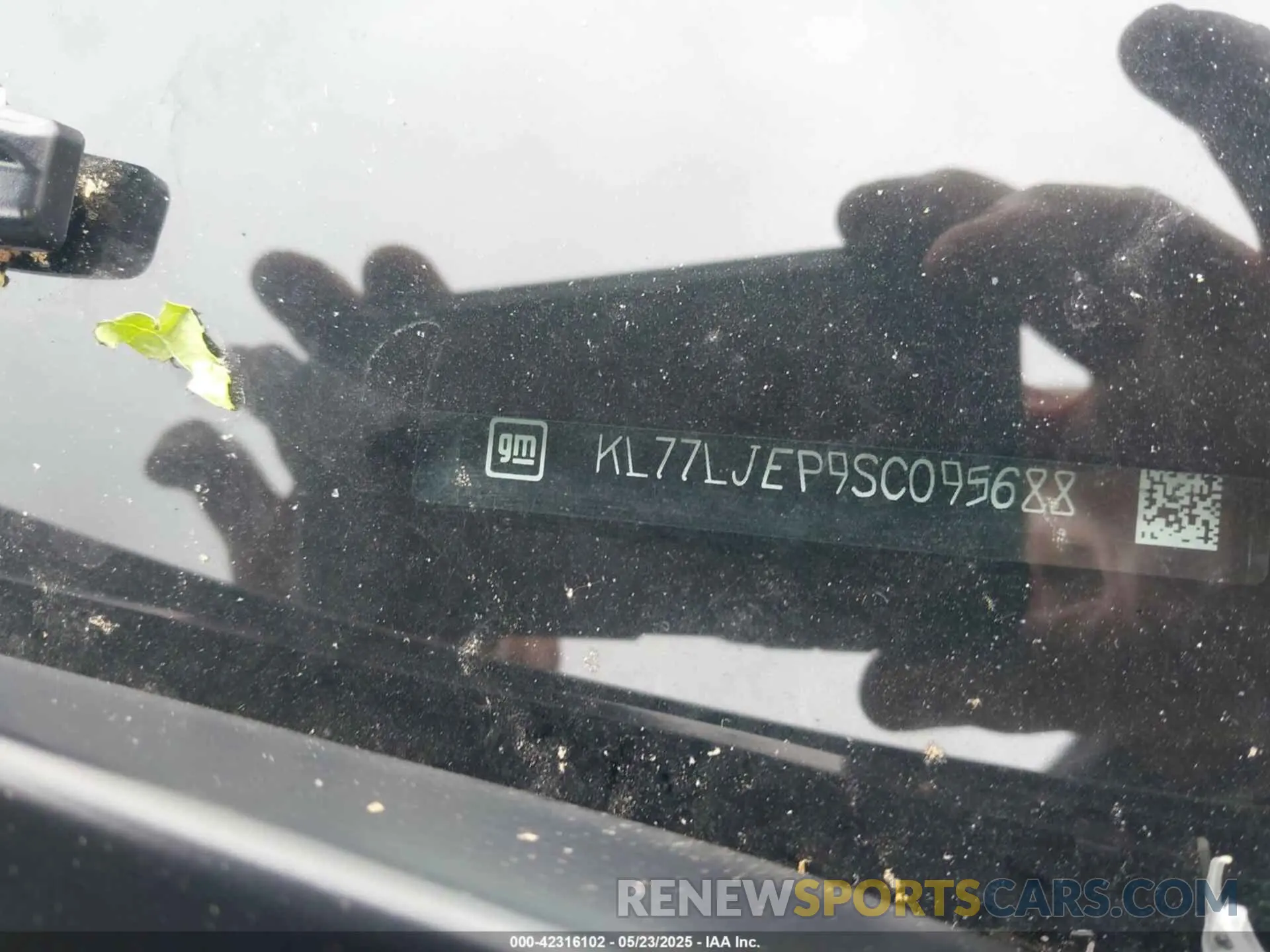 19 Photograph of a damaged car KL77LJEP9SC095688 CHEVROLET TRAX 2025