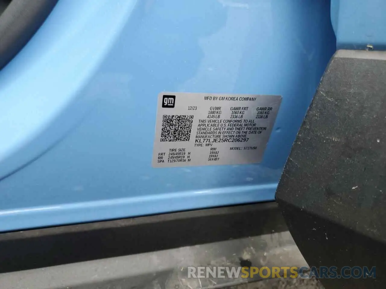 15 Photograph of a damaged car KL77LJE25RC206297 CHEVROLET TRAX 2RS 2024
