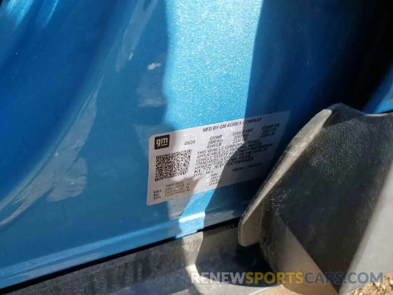 12 Photograph of a damaged car KL77LJEP7SC044433 CHEVROLET TRAX 2RS 2025