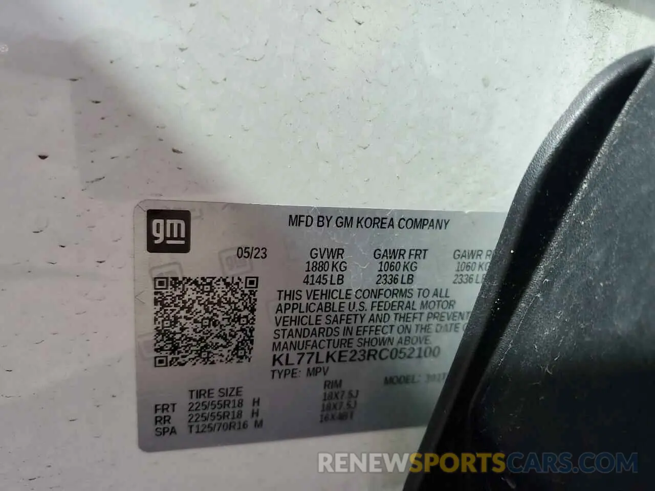 14 Photograph of a damaged car KL77LKE23RC052100 CHEVROLET TRAX ACTIV 2024