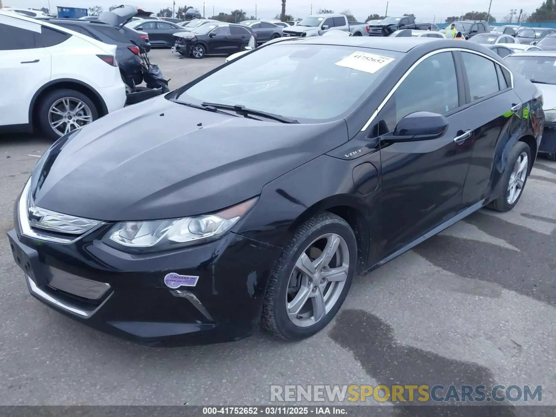 2 Photograph of a damaged car 1G1RC6S53KU114797 CHEVROLET VOLT 2019