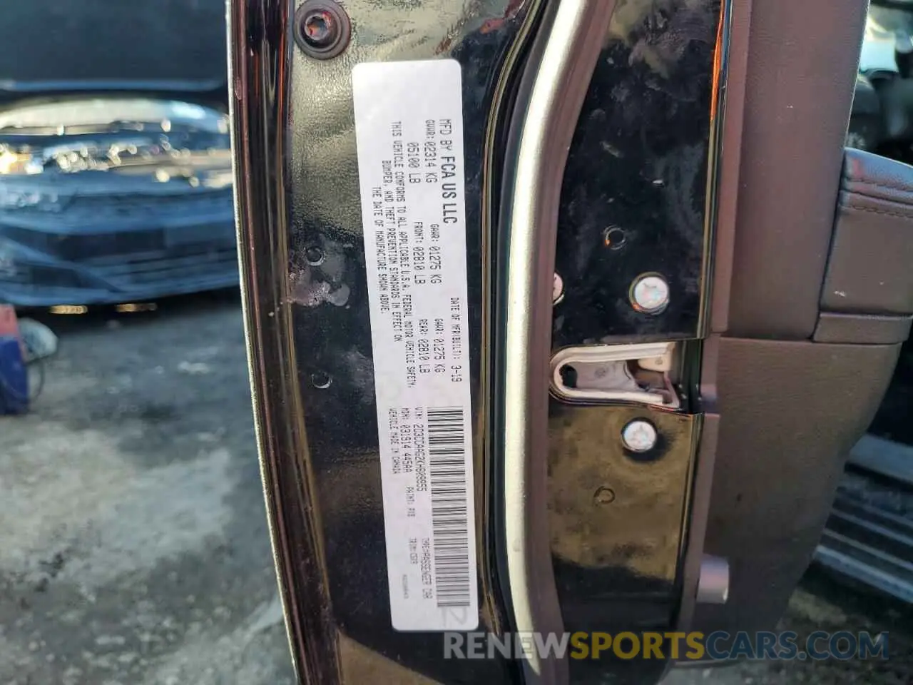 12 Photograph of a damaged car 2C3CCAAG2KH609955 CHRYSLER 300 2019