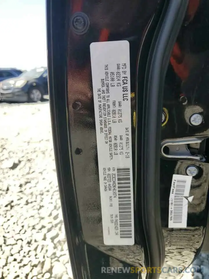 13 Photograph of a damaged car 2C3CCAAG9KH610374 CHRYSLER 300 2019
