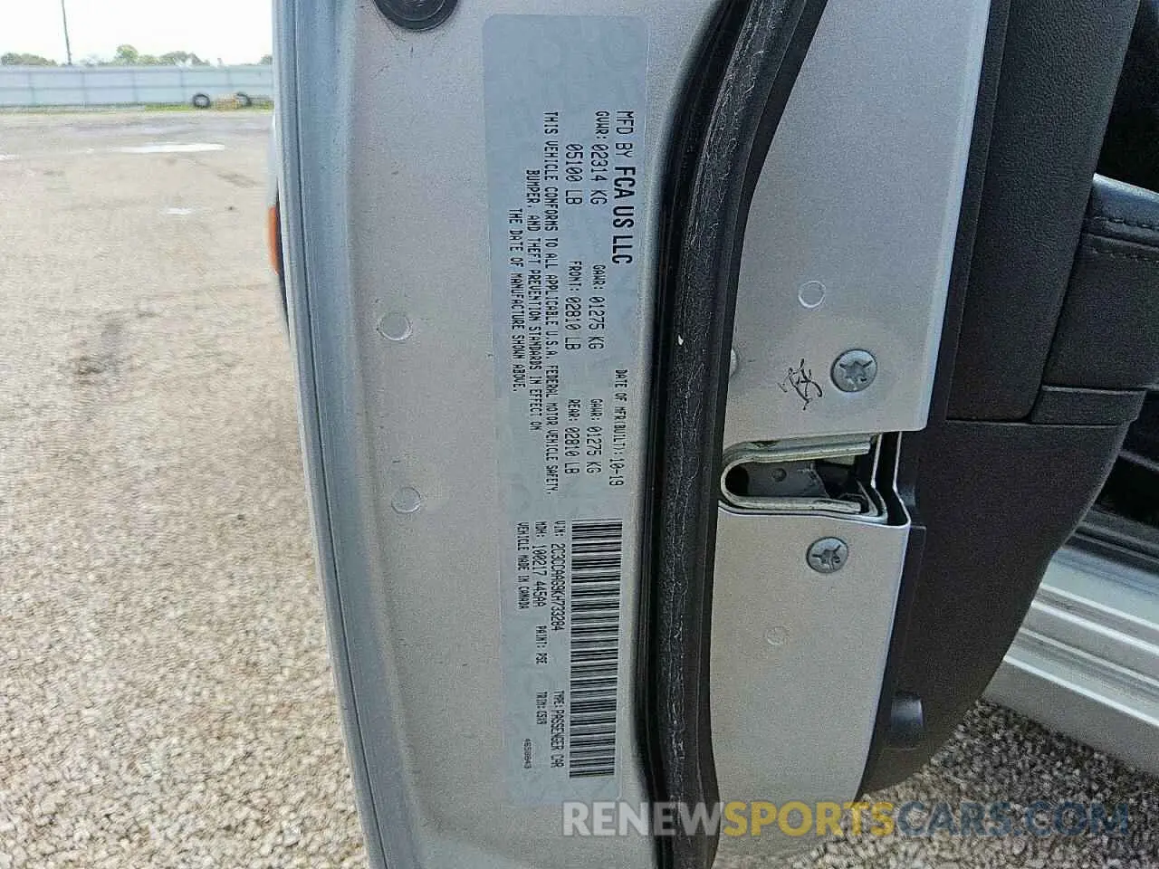 12 Photograph of a damaged car 2C3CCAAG9KH733284 CHRYSLER 300 2019