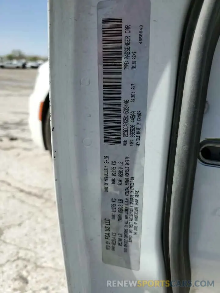 12 Photograph of a damaged car 2C3CCABG5KH539446 CHRYSLER 300 2019