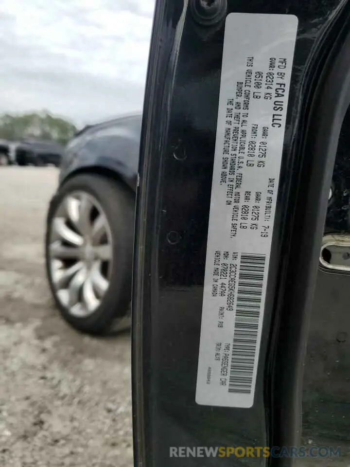 13 Photograph of a damaged car 2C3CCAEG5KH682649 CHRYSLER 300 2019
