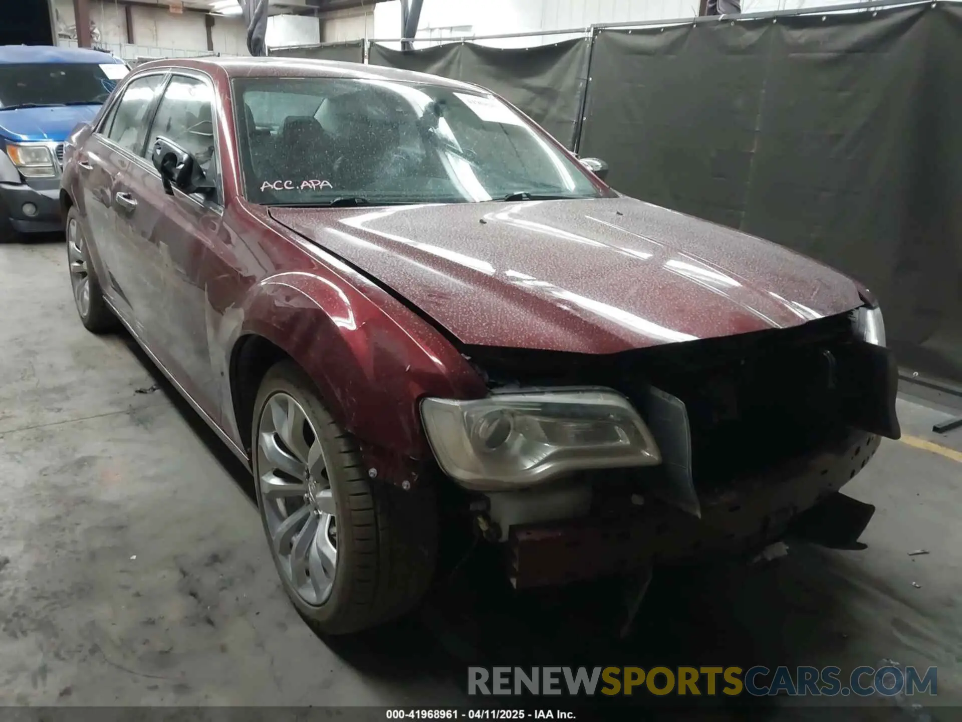 1 Photograph of a damaged car 2C3CCAEG8KH722545 CHRYSLER 300 2019
