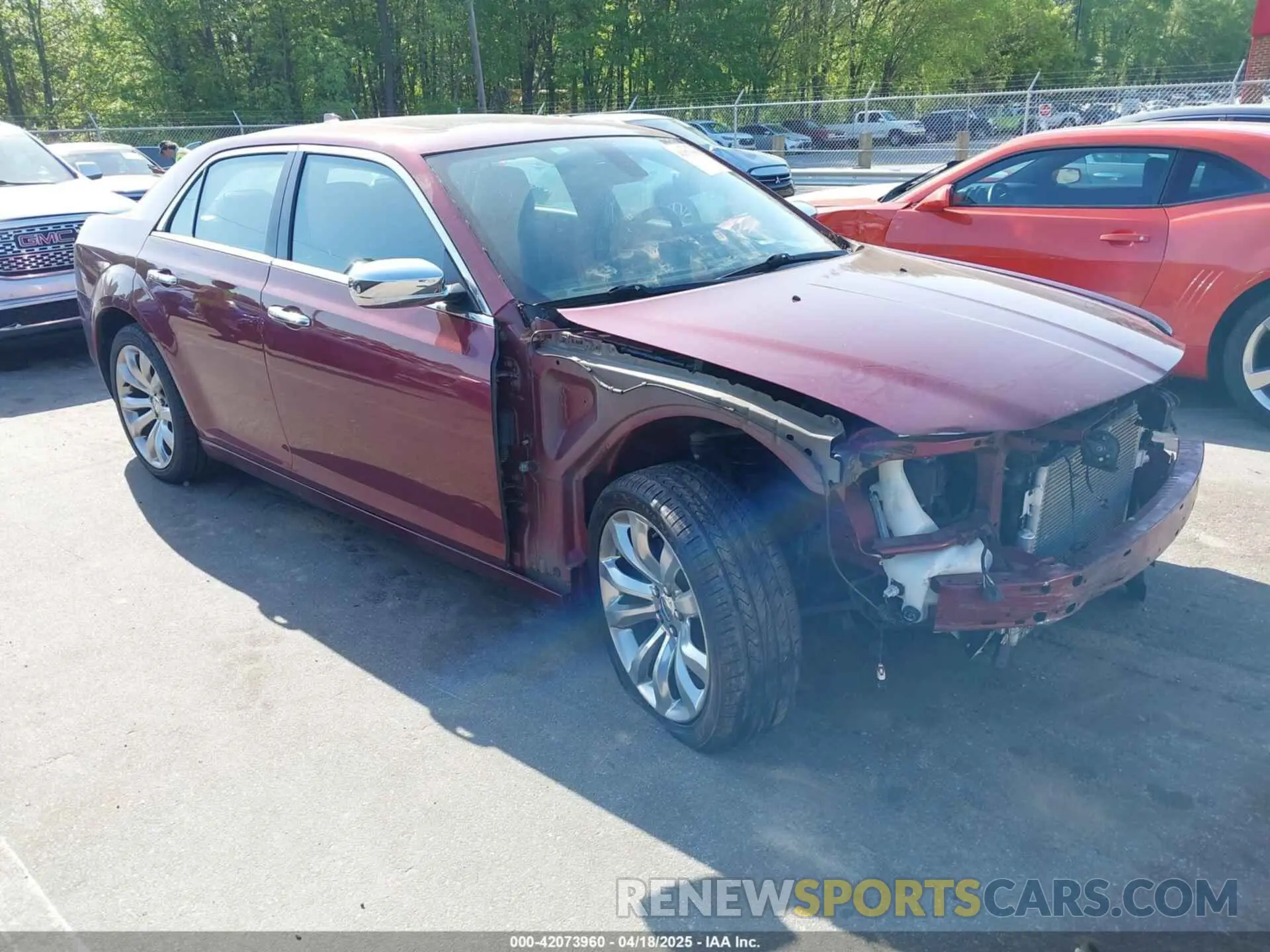 1 Photograph of a damaged car 2C3CCAEG9KH631199 CHRYSLER 300 2019