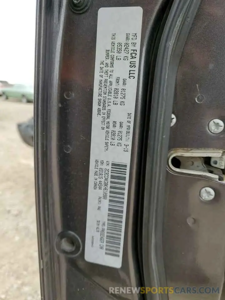 15 Photograph of a damaged car 2C3CCAKG8KH610980 CHRYSLER 300 2019