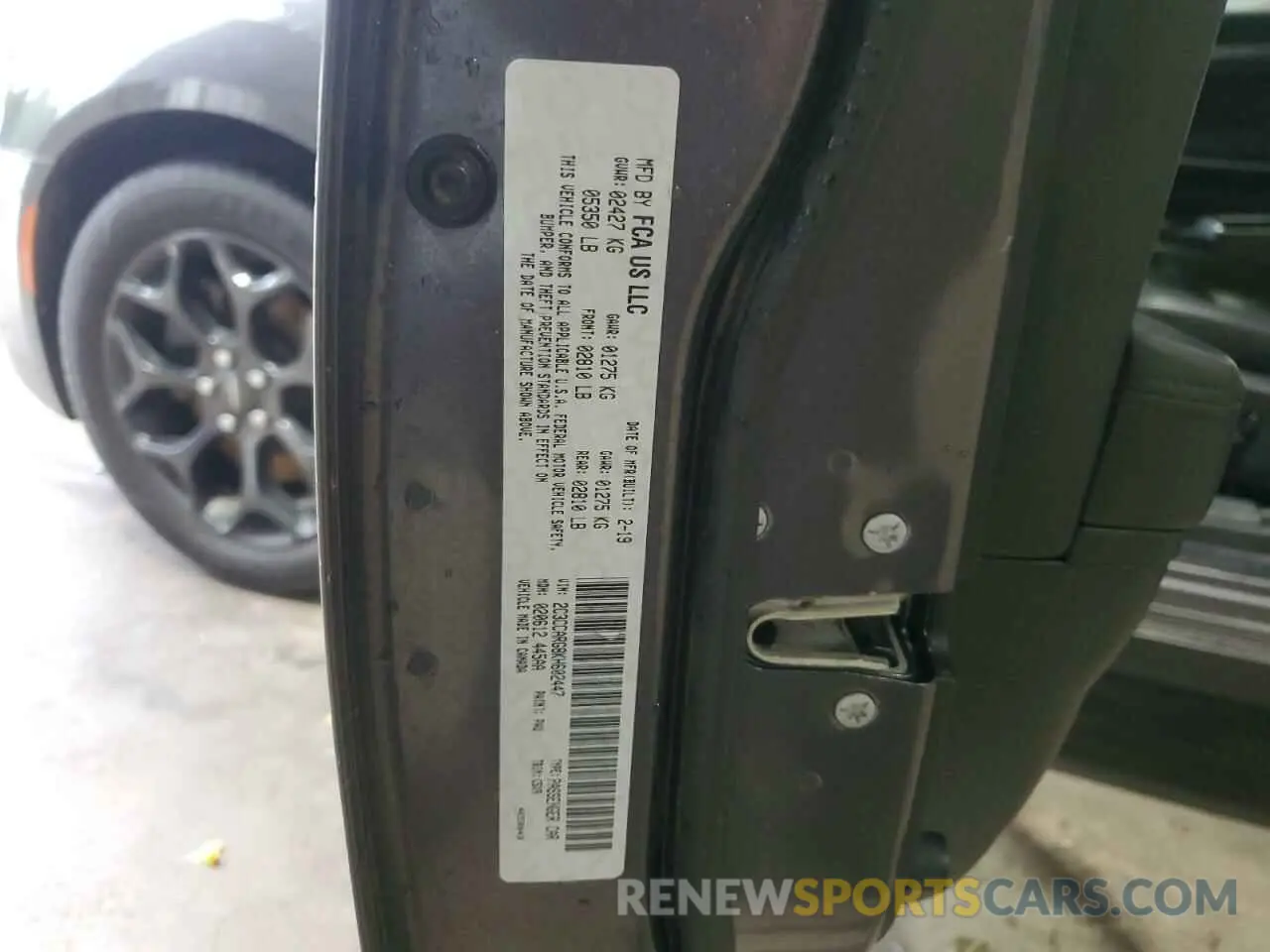 12 Photograph of a damaged car 2C3CCARG8KH602447 CHRYSLER 300 2019