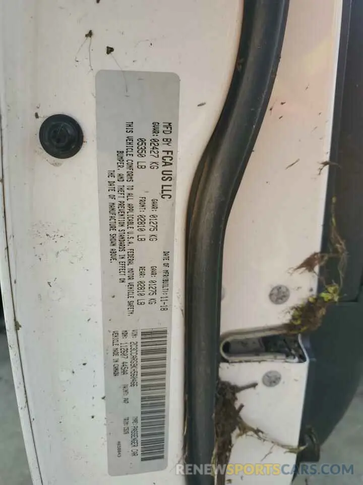 12 Photograph of a damaged car 2C3CCARG9KH560466 CHRYSLER 300 2019