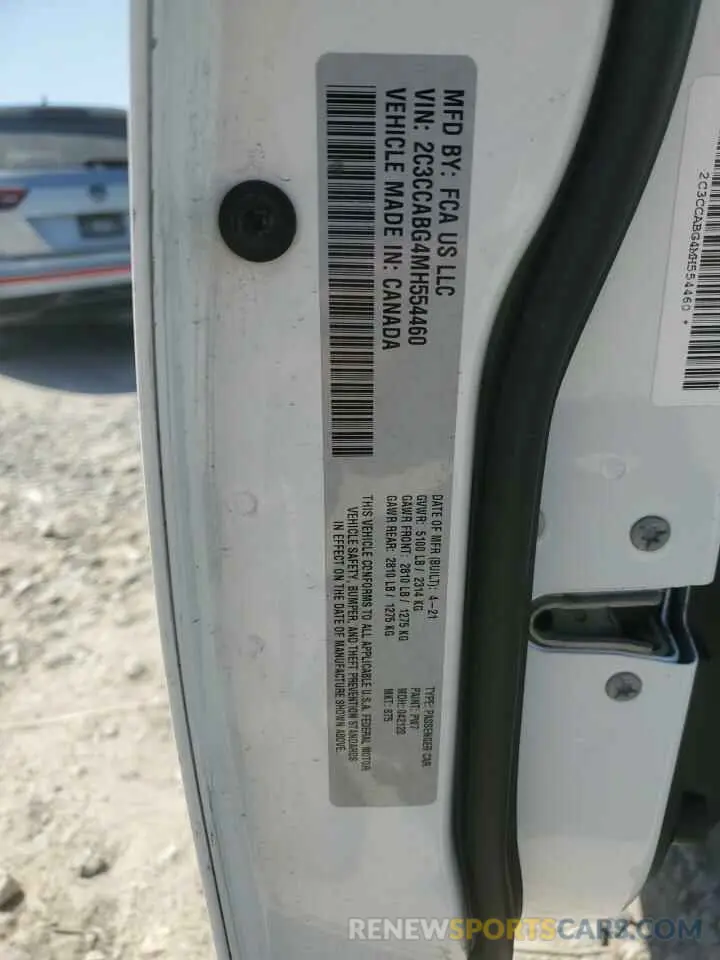 13 Photograph of a damaged car 2C3CCABG4MH554460 CHRYSLER 300 2021