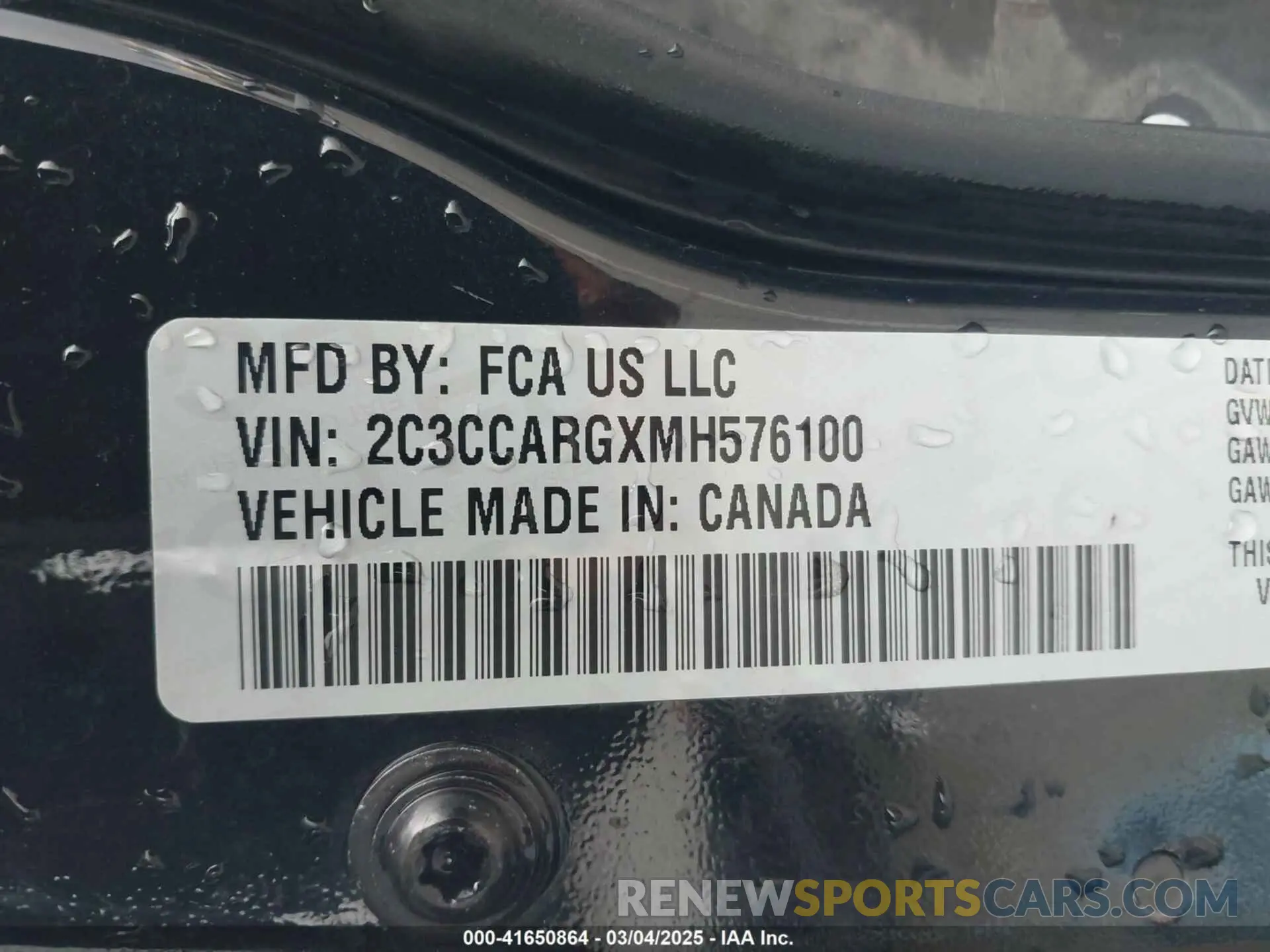 9 Photograph of a damaged car 2C3CCARGXMH576100 CHRYSLER 300 2021