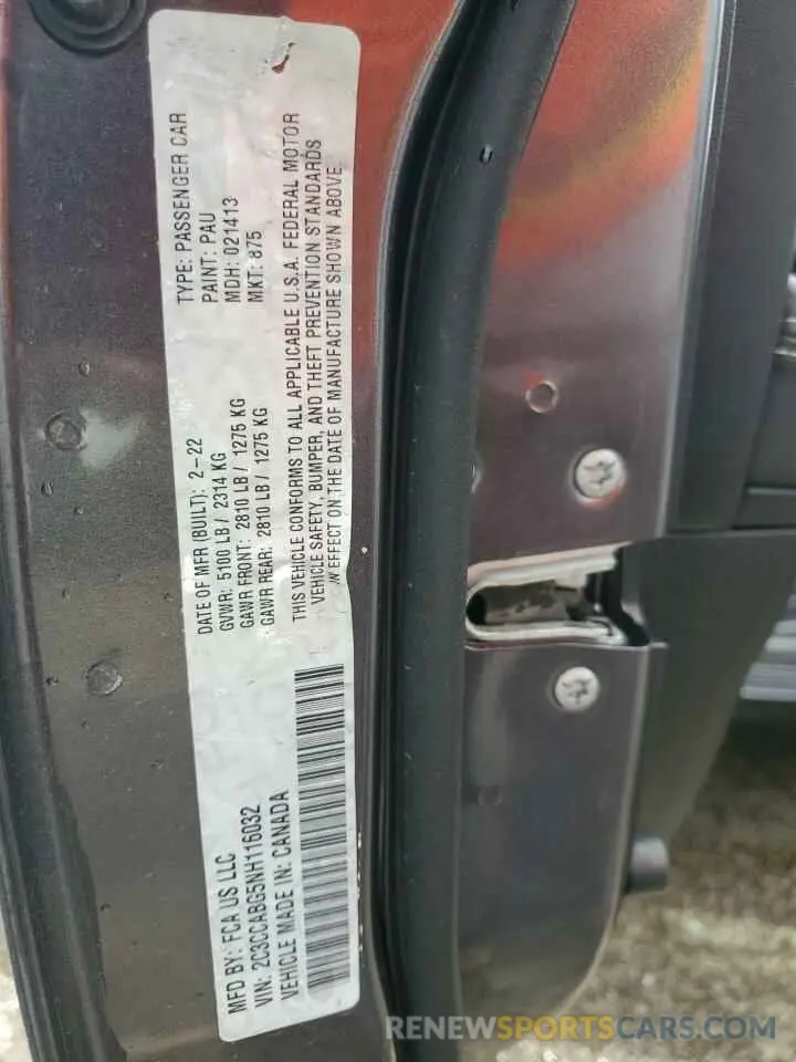 12 Photograph of a damaged car 2C3CCABG5NH116032 CHRYSLER 300 2022