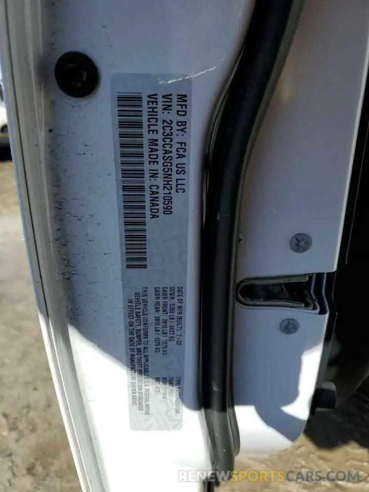 13 Photograph of a damaged car 2C3CCASG5NH210590 CHRYSLER 300 2022