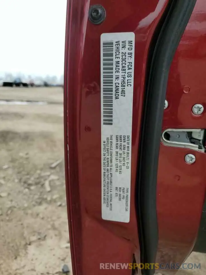 12 Photograph of a damaged car 2C3CCABT1PH581407 CHRYSLER 300 2023