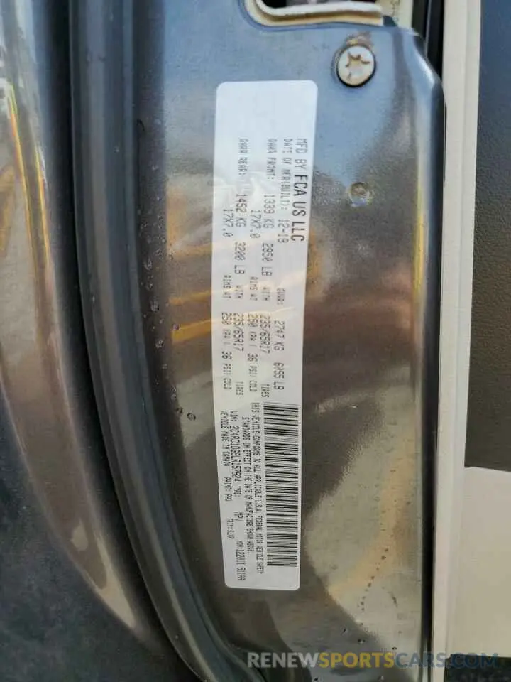 13 Photograph of a damaged car 2C4RC1DG9LR157824 CHRYSLER MINIVAN 2020