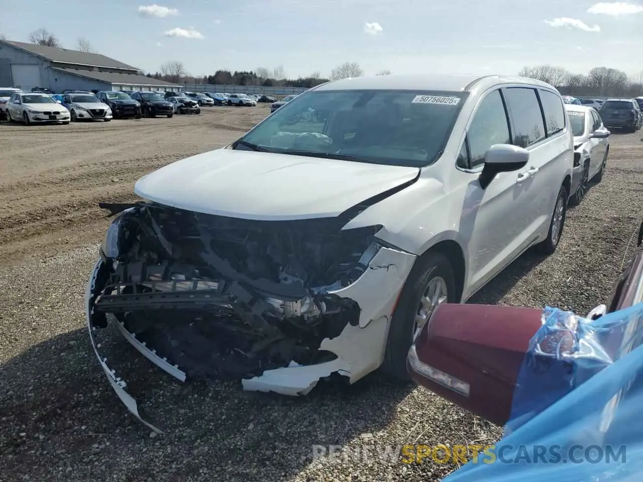 1 Photograph of a damaged car 2C4RC1CG0NR104224 CHRYSLER MINIVAN 2022