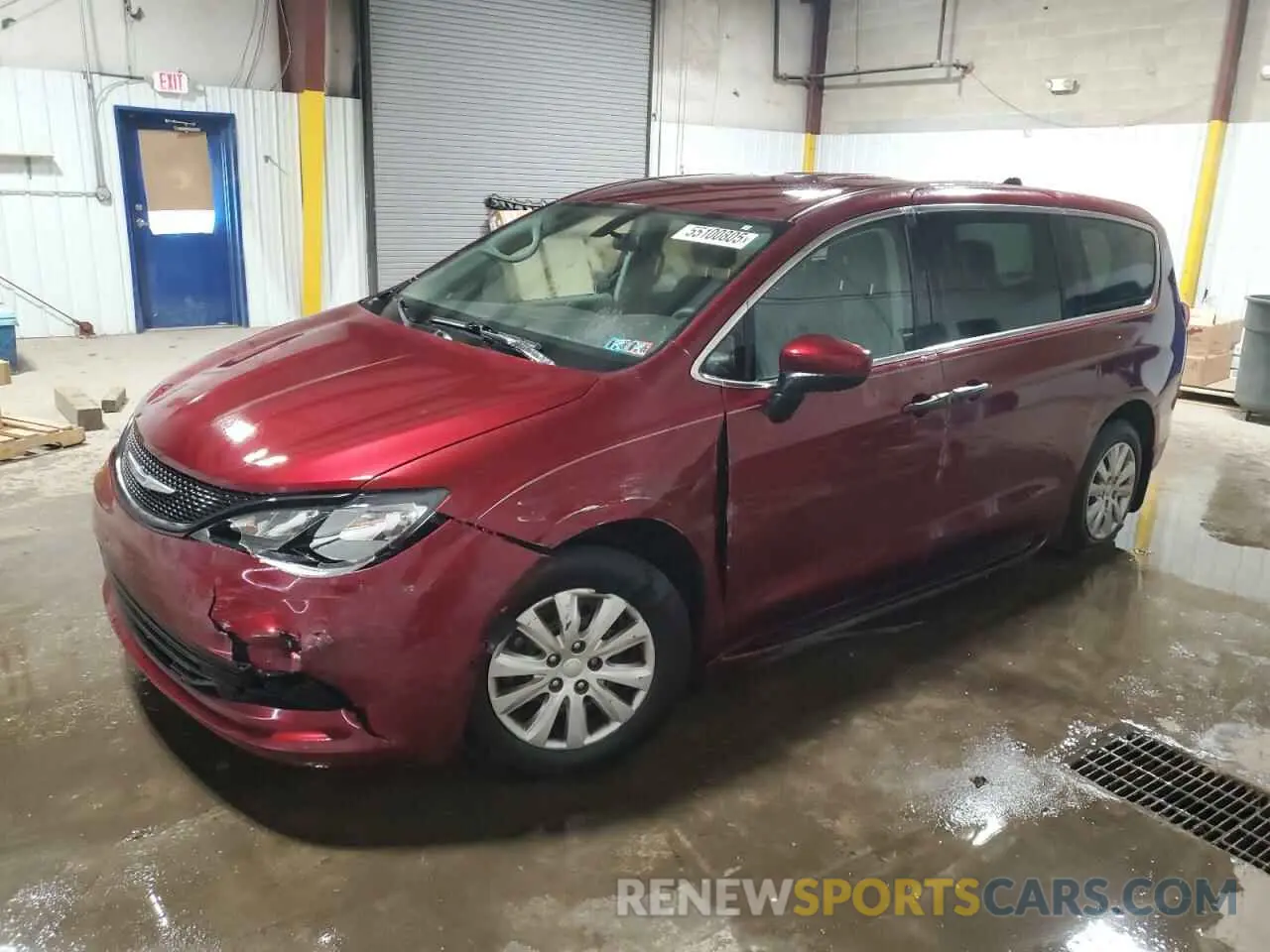1 Photograph of a damaged car 2C4RC1AG0KR675386 CHRYSLER PACIFICA 2019