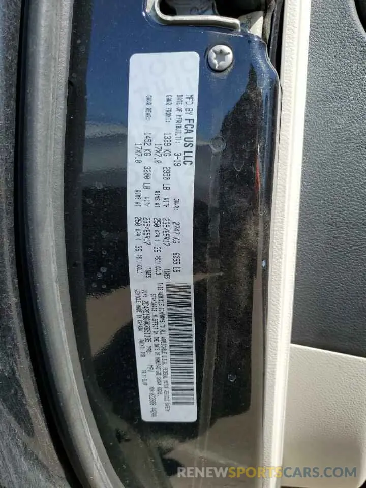 13 Photograph of a damaged car 2C4RC1BG0KR651135 CHRYSLER PACIFICA 2019