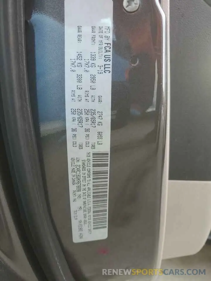 14 Photograph of a damaged car 2C4RC1BG0KR678898 CHRYSLER PACIFICA 2019