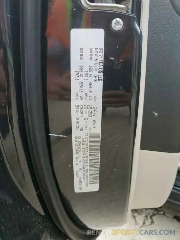 13 Photograph of a damaged car 2C4RC1BG1KR537161 CHRYSLER PACIFICA 2019