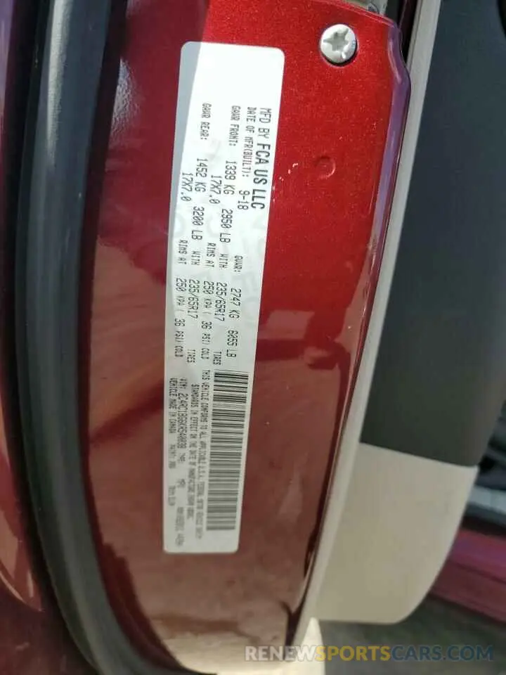 14 Photograph of a damaged car 2C4RC1BG6KR540038 CHRYSLER PACIFICA 2019