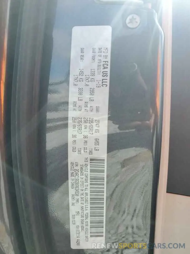 14 Photograph of a damaged car 2C4RC1BG9KR634530 CHRYSLER PACIFICA 2019