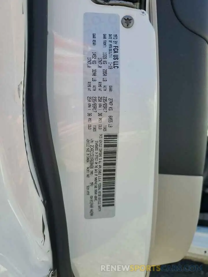 13 Photograph of a damaged car 2C4RC1CG1KR628428 CHRYSLER PACIFICA 2019