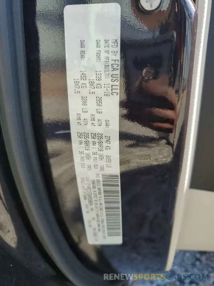 13 Photograph of a damaged car 2C4RC1FG3KR588834 CHRYSLER PACIFICA 2019