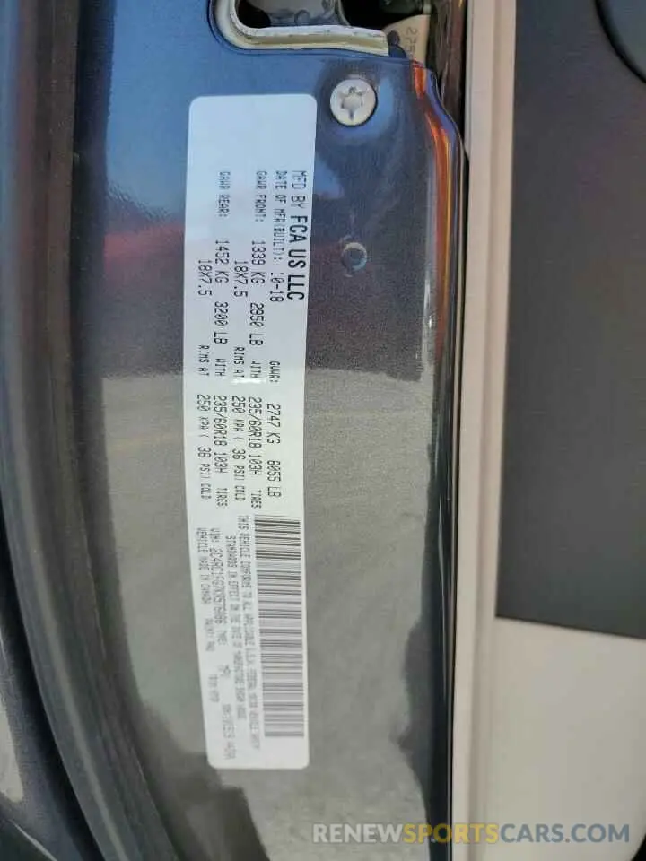 13 Photograph of a damaged car 2C4RC1FG7KR576086 CHRYSLER PACIFICA 2019