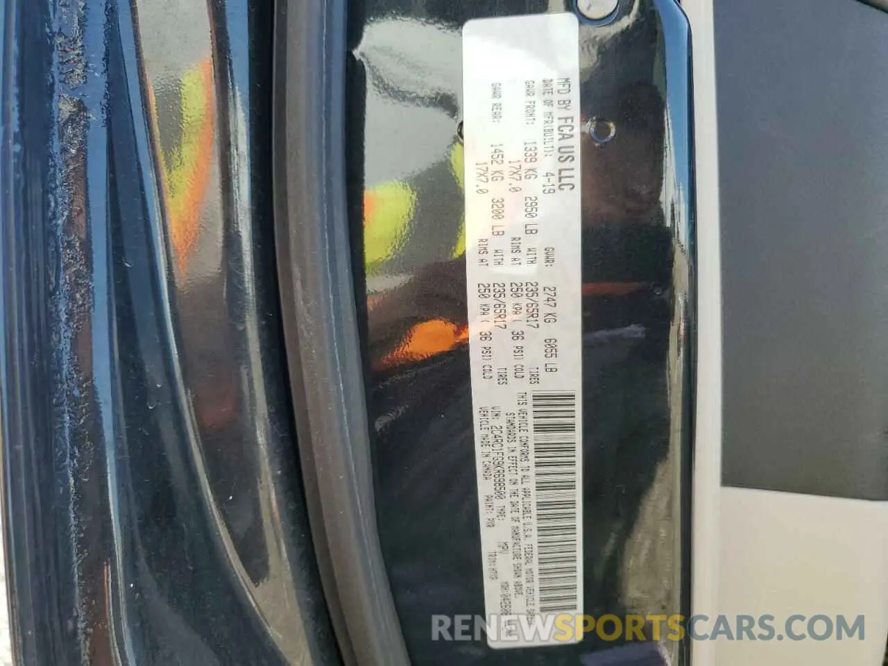 13 Photograph of a damaged car 2C4RC1FG9KR698500 CHRYSLER PACIFICA 2019