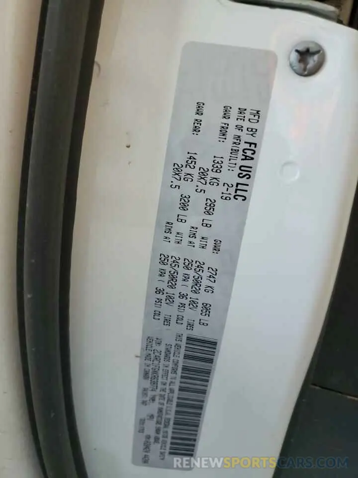 13 Photograph of a damaged car 2C4RC1FGXKR638774 CHRYSLER PACIFICA 2019