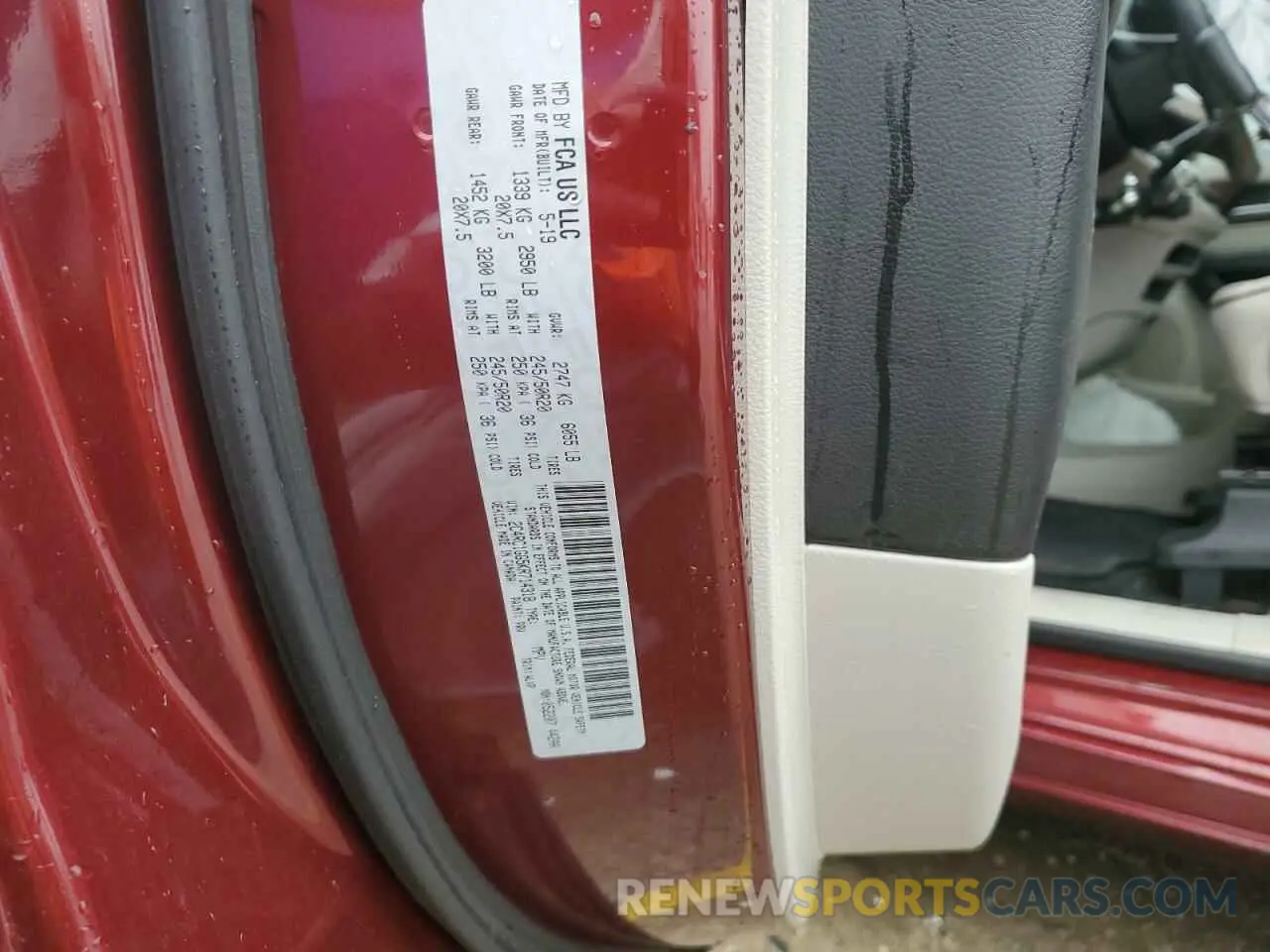 12 Photograph of a damaged car 2C4RC1GG5KR714318 CHRYSLER PACIFICA 2019