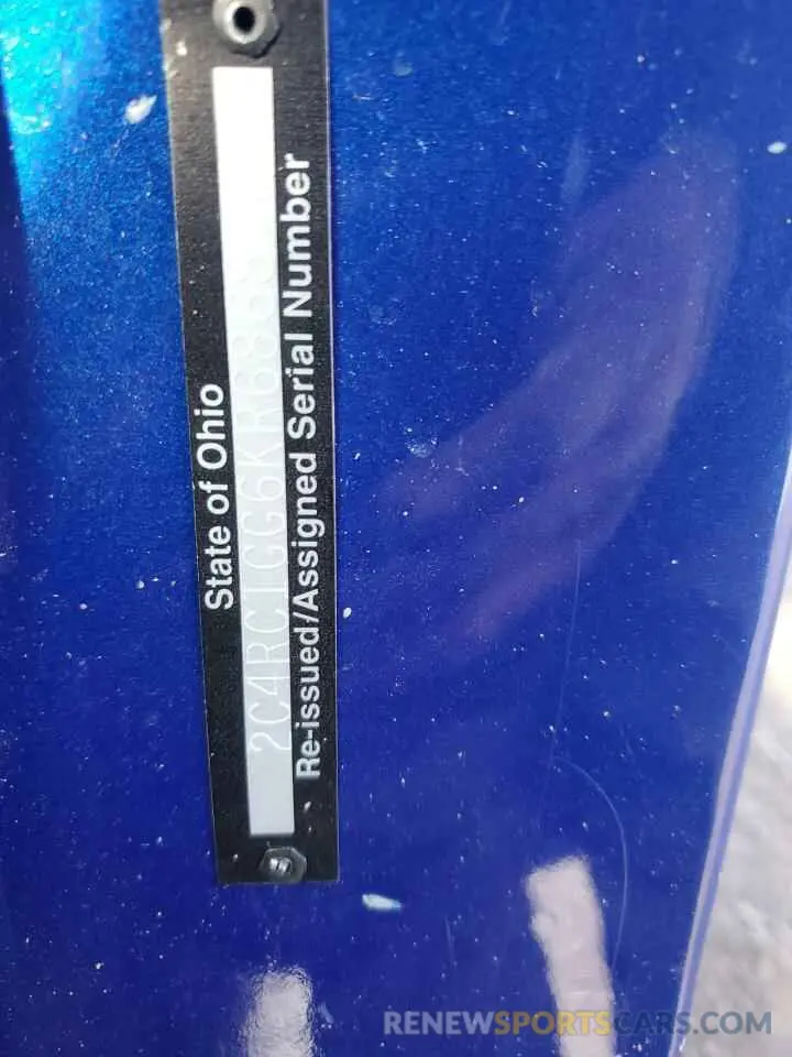15 Photograph of a damaged car 2C4RC1GG6KR686870 CHRYSLER PACIFICA 2019