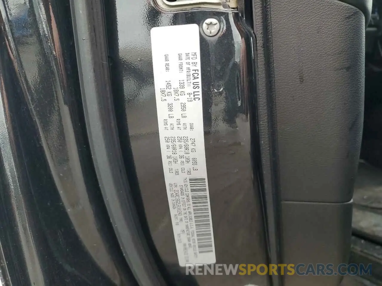 13 Photograph of a damaged car 2C4RC1BG2LR101243 CHRYSLER PACIFICA 2020