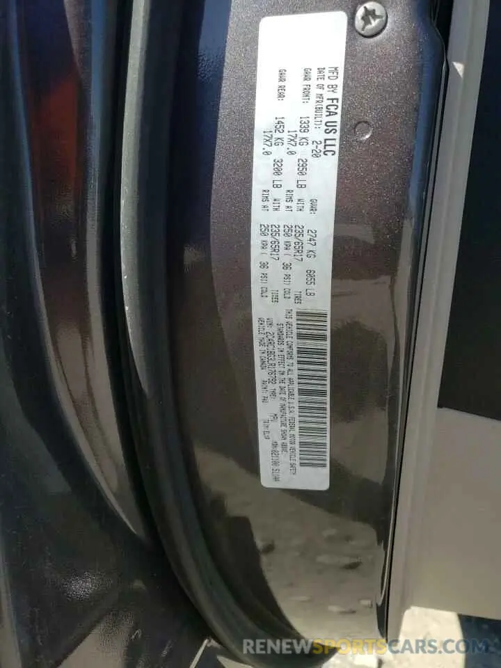 14 Photograph of a damaged car 2C4RC1BG3LR176792 CHRYSLER PACIFICA 2020