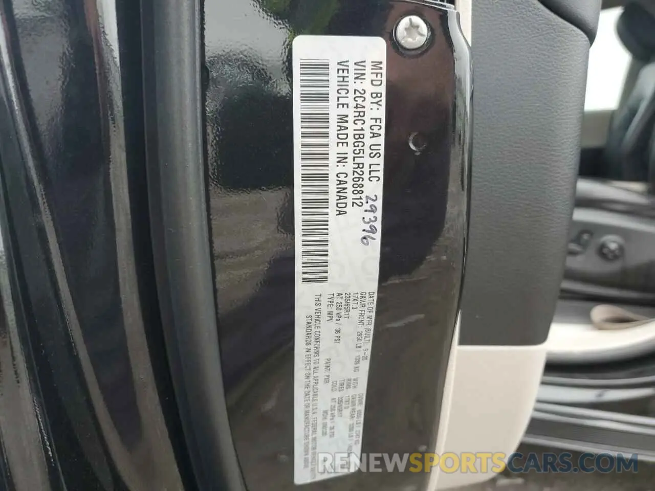 13 Photograph of a damaged car 2C4RC1BG5LR268812 CHRYSLER PACIFICA 2020