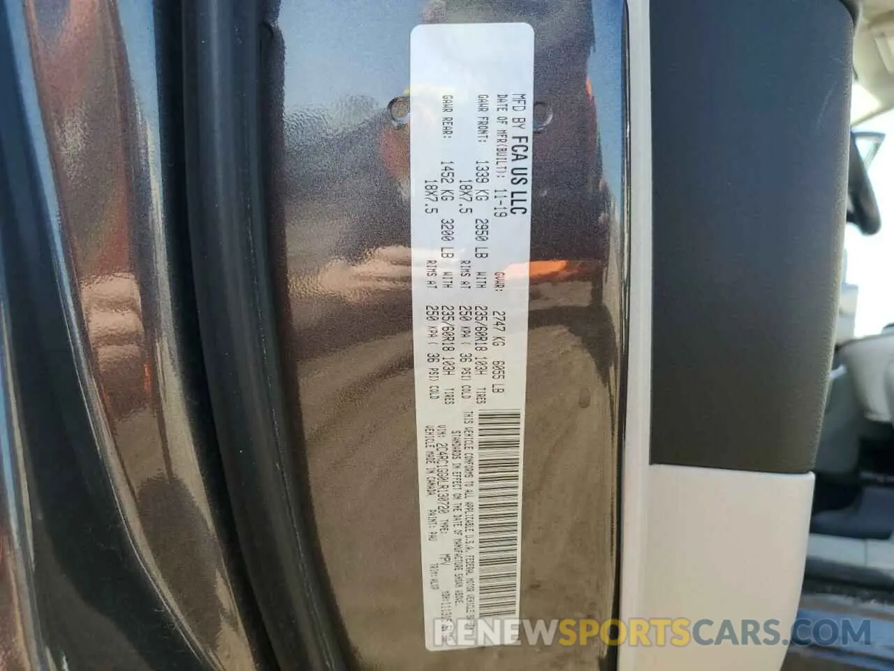 15 Photograph of a damaged car 2C4RC1GG0LR130720 CHRYSLER PACIFICA 2020