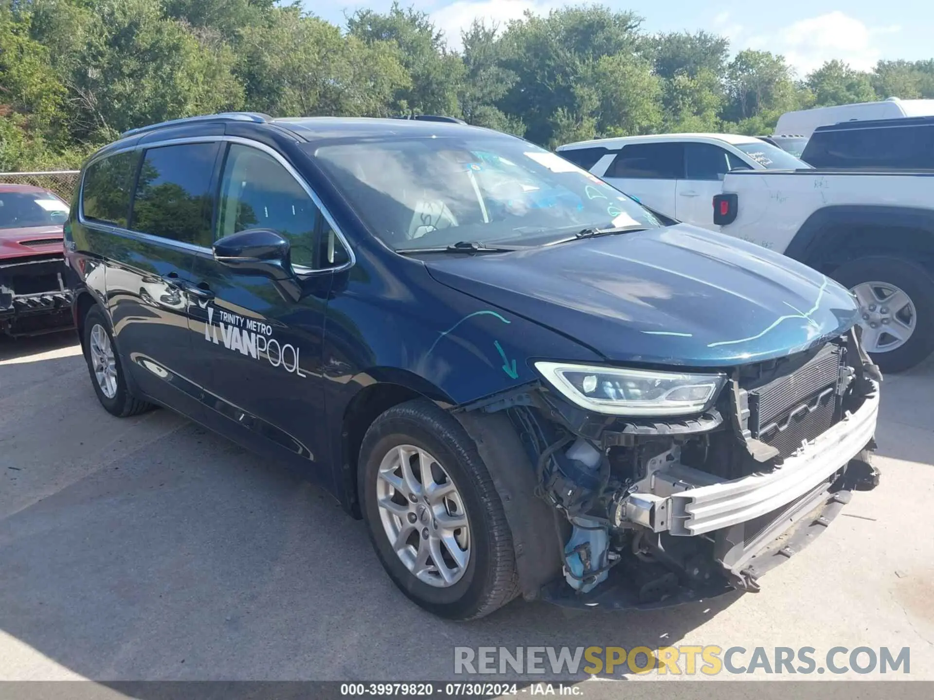 1 Photograph of a damaged car 2C4RC1BG1MR598206 CHRYSLER PACIFICA 2021