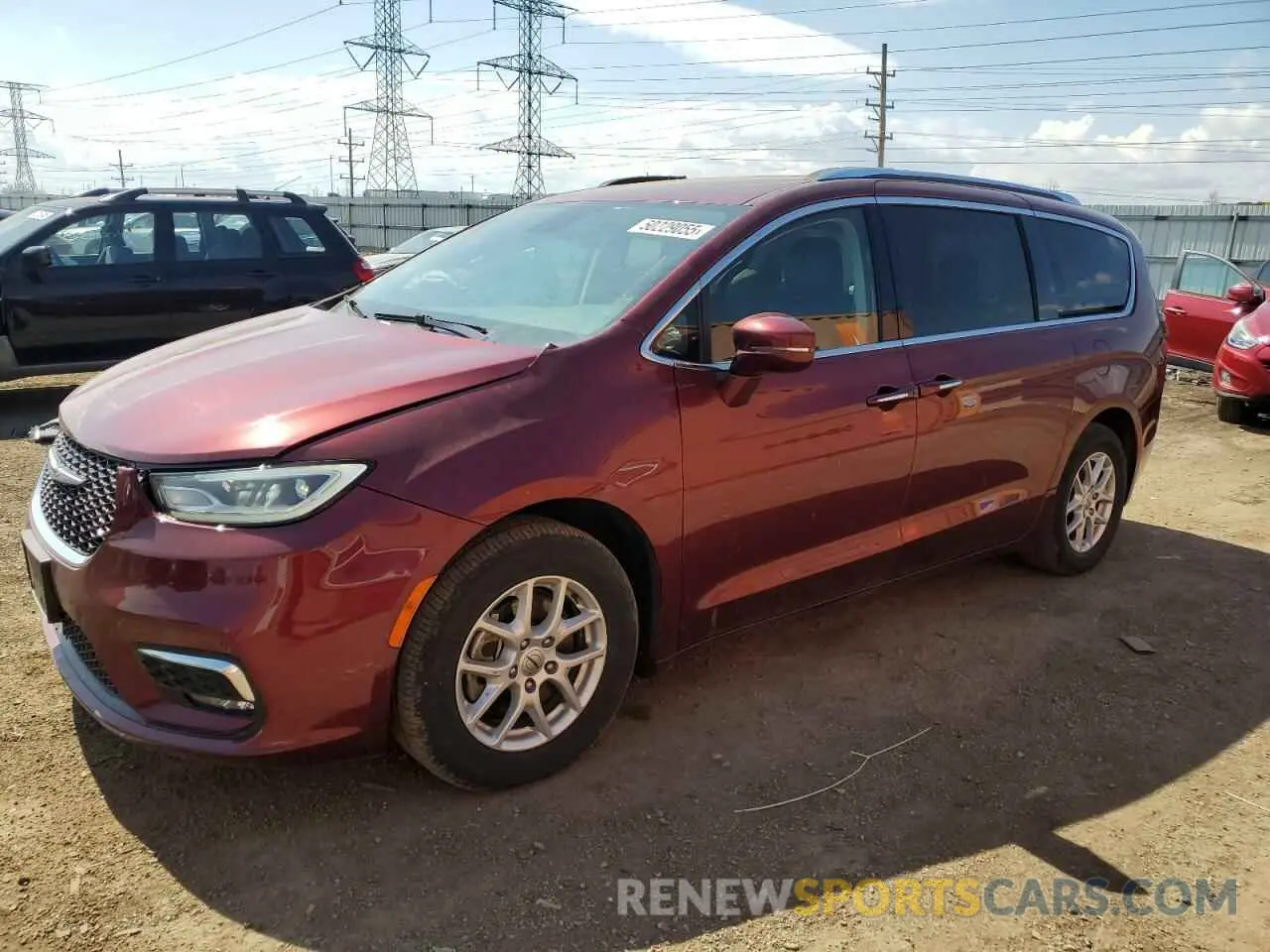 1 Photograph of a damaged car 2C4RC1BG3MR528173 CHRYSLER PACIFICA 2021