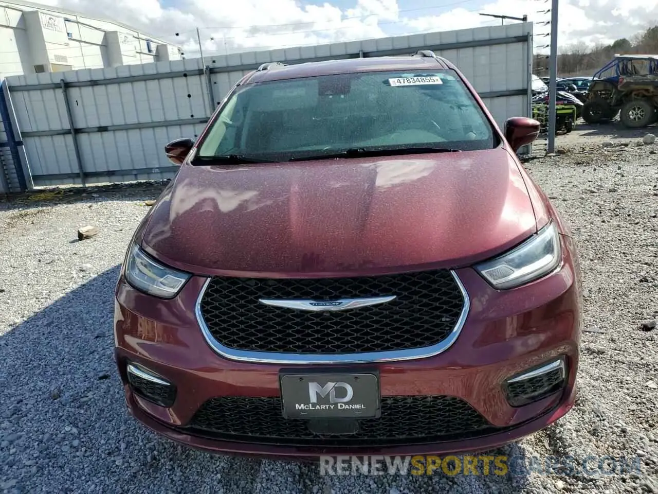 5 Photograph of a damaged car 2C4RC1BG4MR574577 CHRYSLER PACIFICA 2021