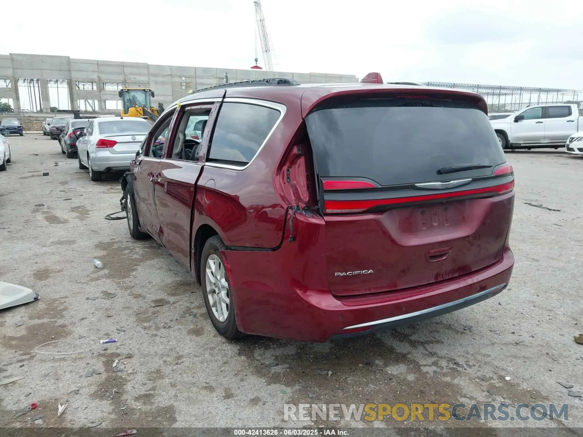 3 Photograph of a damaged car 2C4RC1BG8MR547060 CHRYSLER PACIFICA 2021
