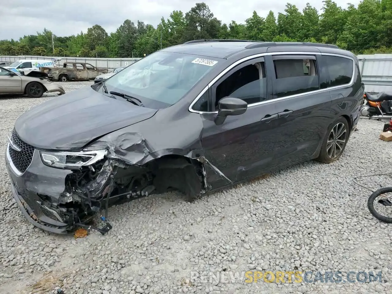 1 Photograph of a damaged car 2C4RC1FGXMR550164 CHRYSLER PACIFICA 2021
