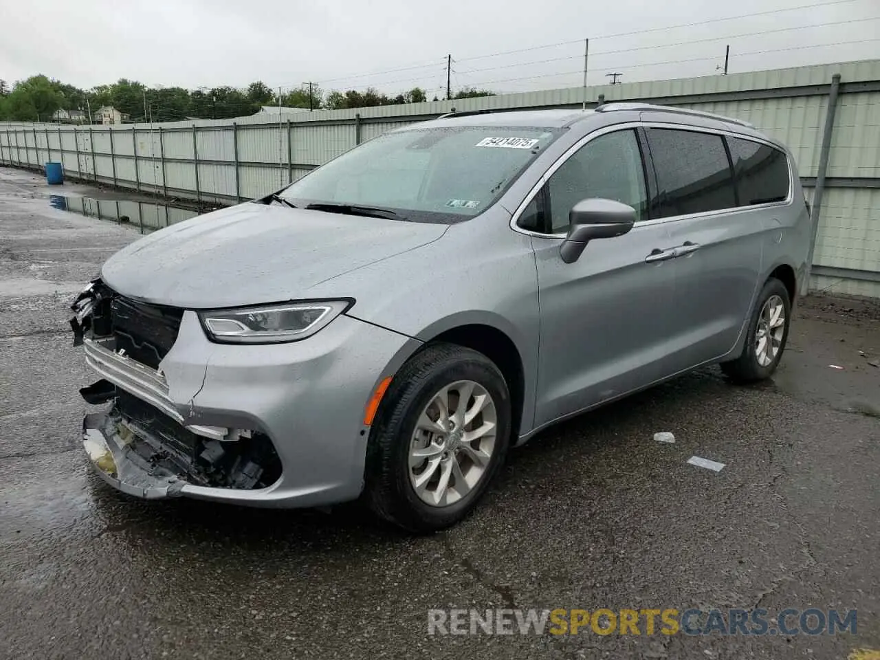 1 Photograph of a damaged car 2C4RC3BG5MR554334 CHRYSLER PACIFICA 2021