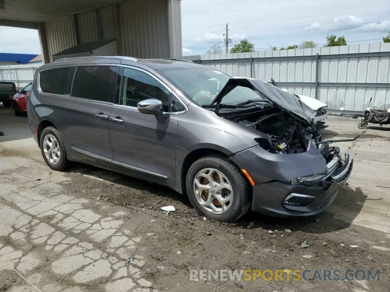4 Photograph of a damaged car 2C4RC3GGXMR595485 CHRYSLER PACIFICA 2021
